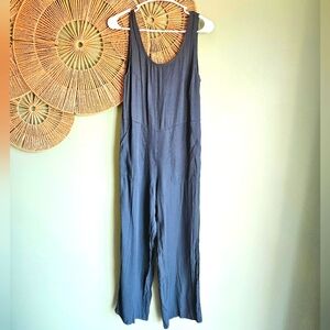 The Seea Emerald Green Viscose Low Back Jumpsuit